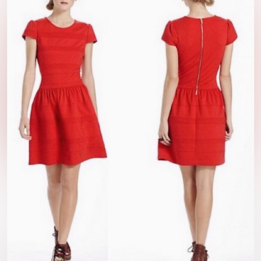 Anthropologie Girls From Savoy Pintucked Ponte dress - Picture 3 of 8